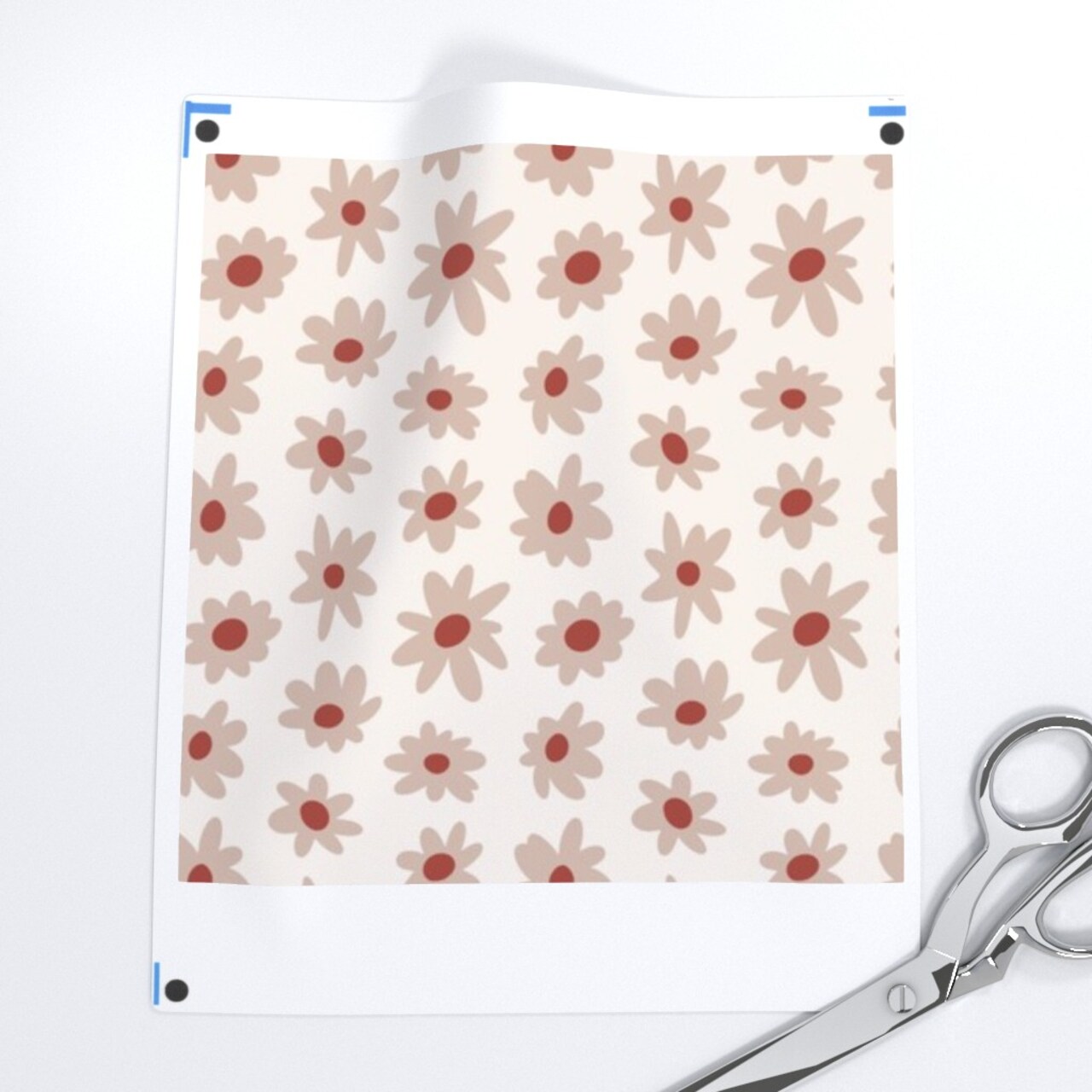 Spring Boho Cottagecore Bohemian Baby Nursery Boho Floral Girly Tween Farmhouse Rustic Simple Small Scale 90S Nineties Y2K Teen Beige Eclectic Custom Printed Fabric by Spoonflower Various Fabrics by the Yard or Fat Quarter